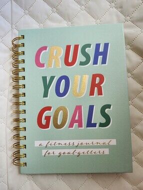 Crush Your Goals Fitness Journal - Mint Cover